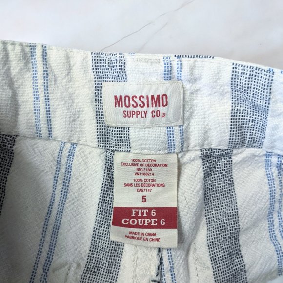 Mossimo Blue Striped Low Rise Short Shorts - Picture 3 of 6
